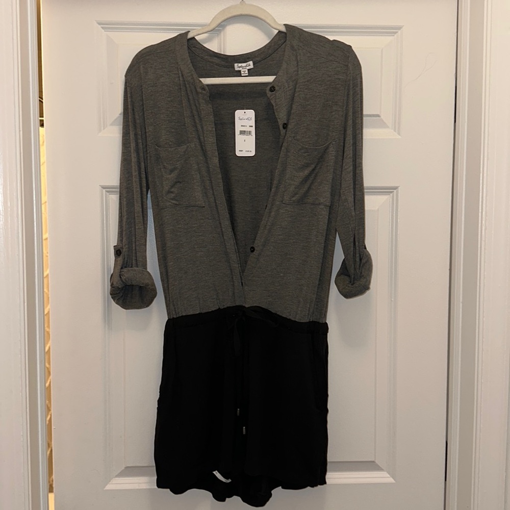 Grey & Black Splendid Romper *BRAND NEW WITH TAGS!*